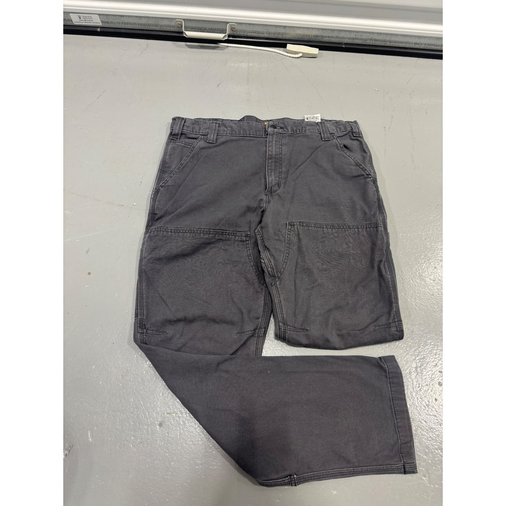 Carhartt Double Knee Rugged Flex Work Pants Mens 36x32 Gray Shadow
